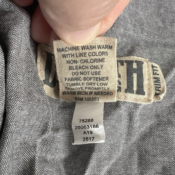 Duluth Trading Co Pants Mens 32x32 (32x30) Navy Flex Ballroom Khakis Trim Fit - Picture 8 of 8